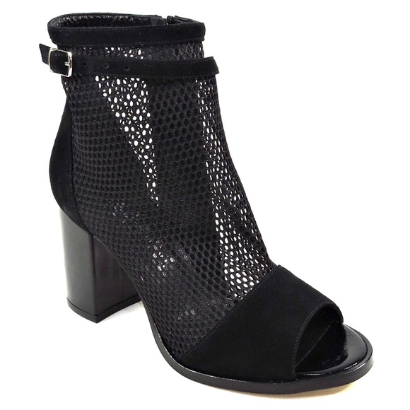 ALESSANDRO DI MARIA 🇮🇹 WOMENS BLACK SUEDE SUMMER BOOTIE - Picture 3 of 9